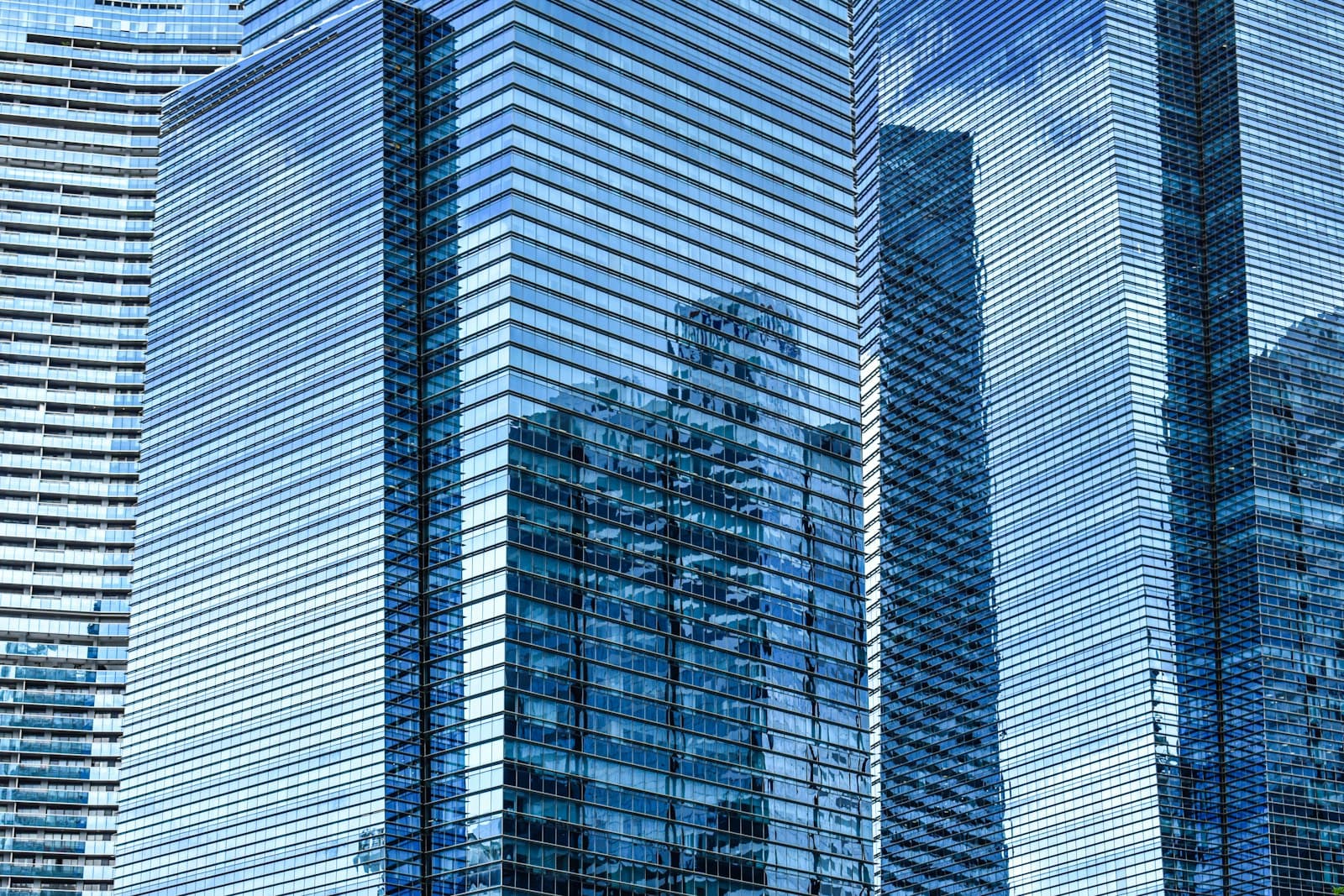 Modern glass towers